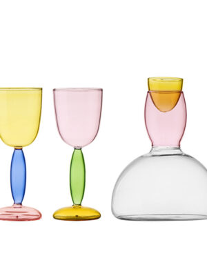 Colorful Geometric Tall Cup