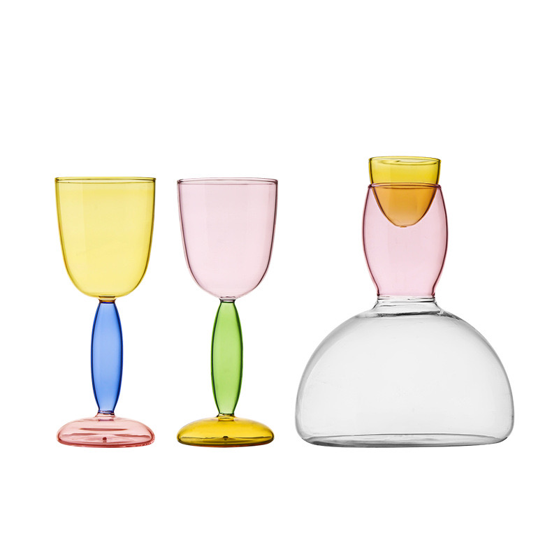 Colorful Geometric Tall Cup