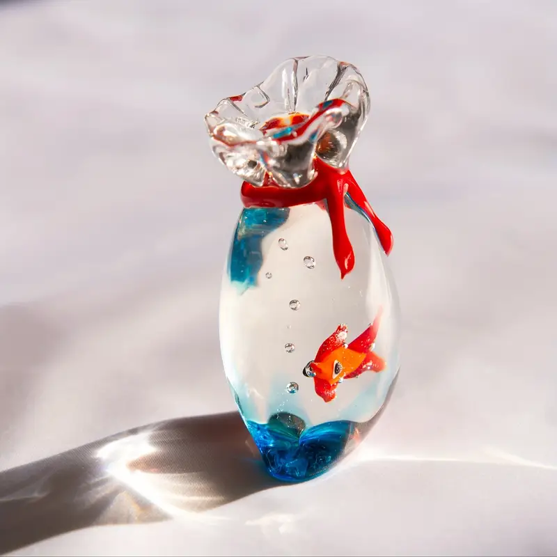 Handmade-Glass-Pocket -Fish-Ornament